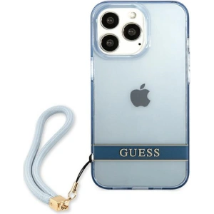 Etui Guess GUHCP13LHTSGSB Apple iPhone 13 Pro niebieski/blue hardcase Translucent Stap