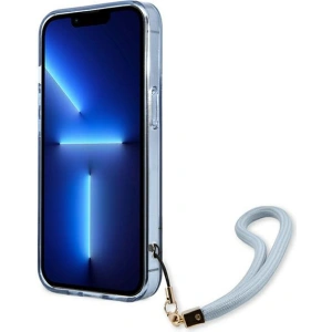 Etui Guess GUHCP13LHTSGSB Apple iPhone 13 Pro niebieski/blue hardcase Translucent Stap