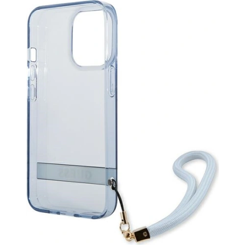 Etui Guess GUHCP13LHTSGSB Apple iPhone 13 Pro niebieski/blue hardcase Translucent Stap