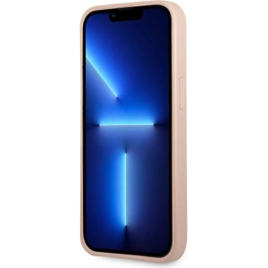 Etui Guess GUHCP13LPSATPP Apple iPhone 13 Pro różowy/pink hardcase SaffianoTriangle Logo Cardslot