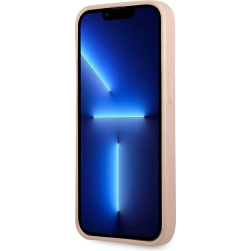 Etui Guess GUHCP13LPSATPP Apple iPhone 13 Pro różowy/pink hardcase SaffianoTriangle Logo Cardslot