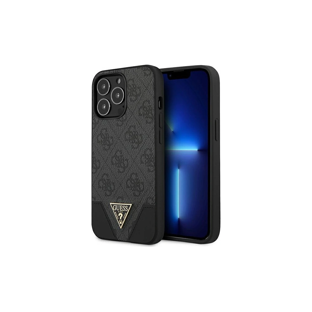 Hurtownia GSM - Etui Guess GUHCP13LPU4GHBK Apple iPhone 13 Pro šedý/grey hardcase 4G Triangle Collection - GUE1865GRY - {ean13} - Hurt