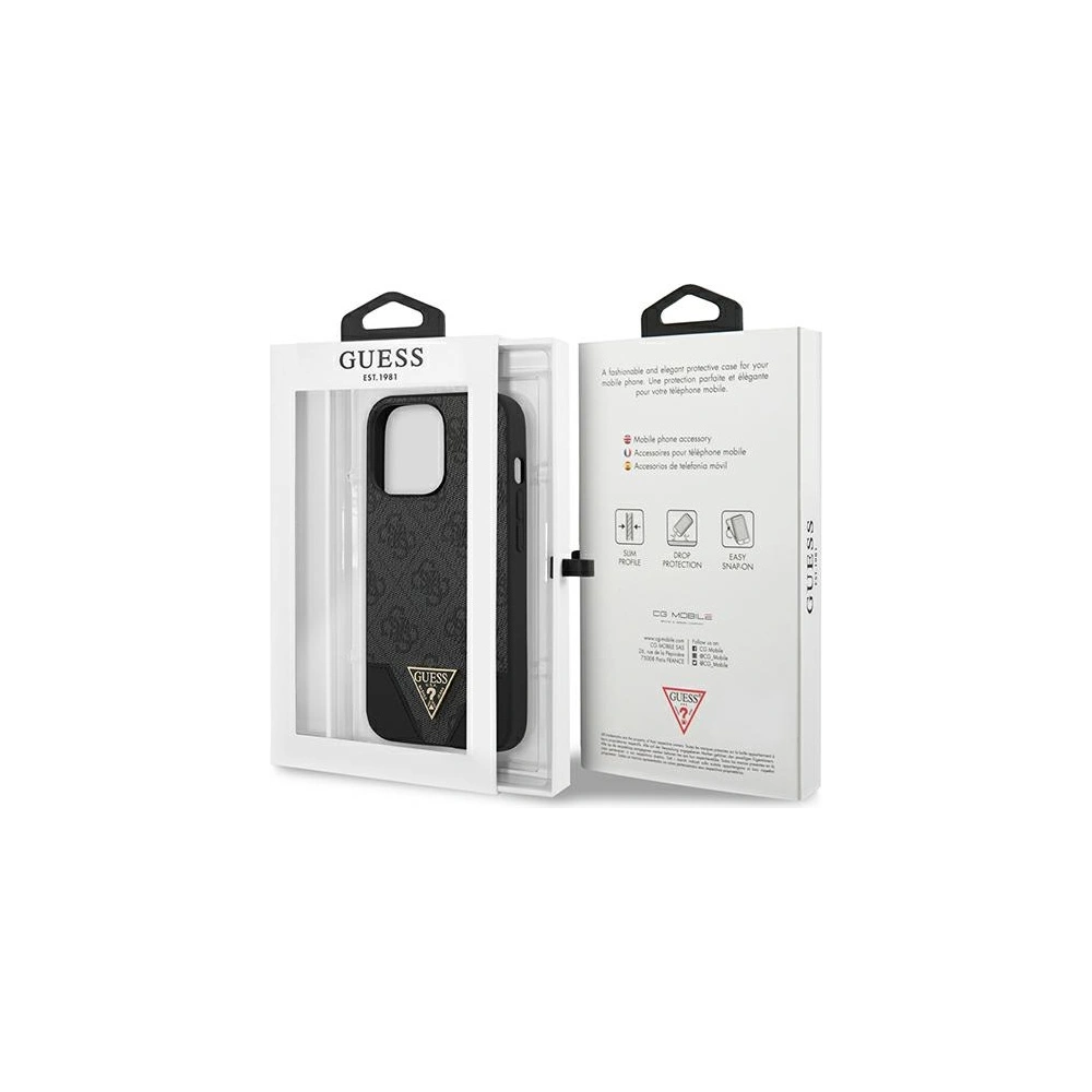 Hurtownia GSM - Etui Guess GUHCP13LPU4GHBK Apple iPhone 13 Pro šedý/grey hardcase 4G Triangle Collection - GUE1865GRY - {ean13} - Hurt