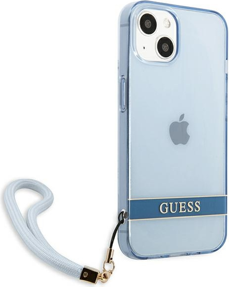 Kryt Guess GUHCP13MHTSGSB Apple iPhone 13 blue hardcase Translucent Stap