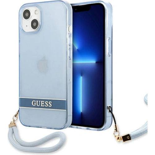 Etui Guess GUHCP13SHTSGSB Apple iPhone 13 mini niebieski/blue hardcase Translucent Stap