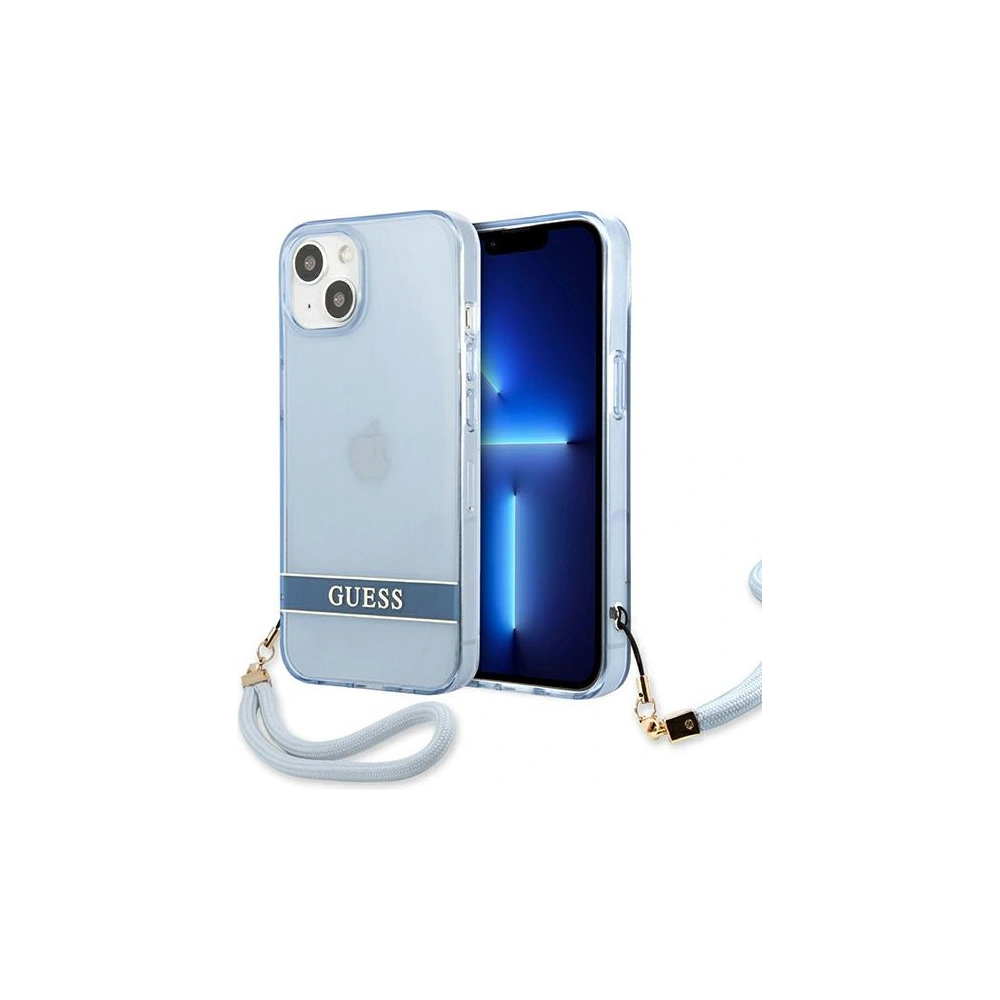 Hurtownia GSM - Etui Guess GUHCP13SHTSGSB Apple iPhone 13 mini niebieski/blue hardcase Translucent Stap - GUE1869BLU - {ean13} - Hurt