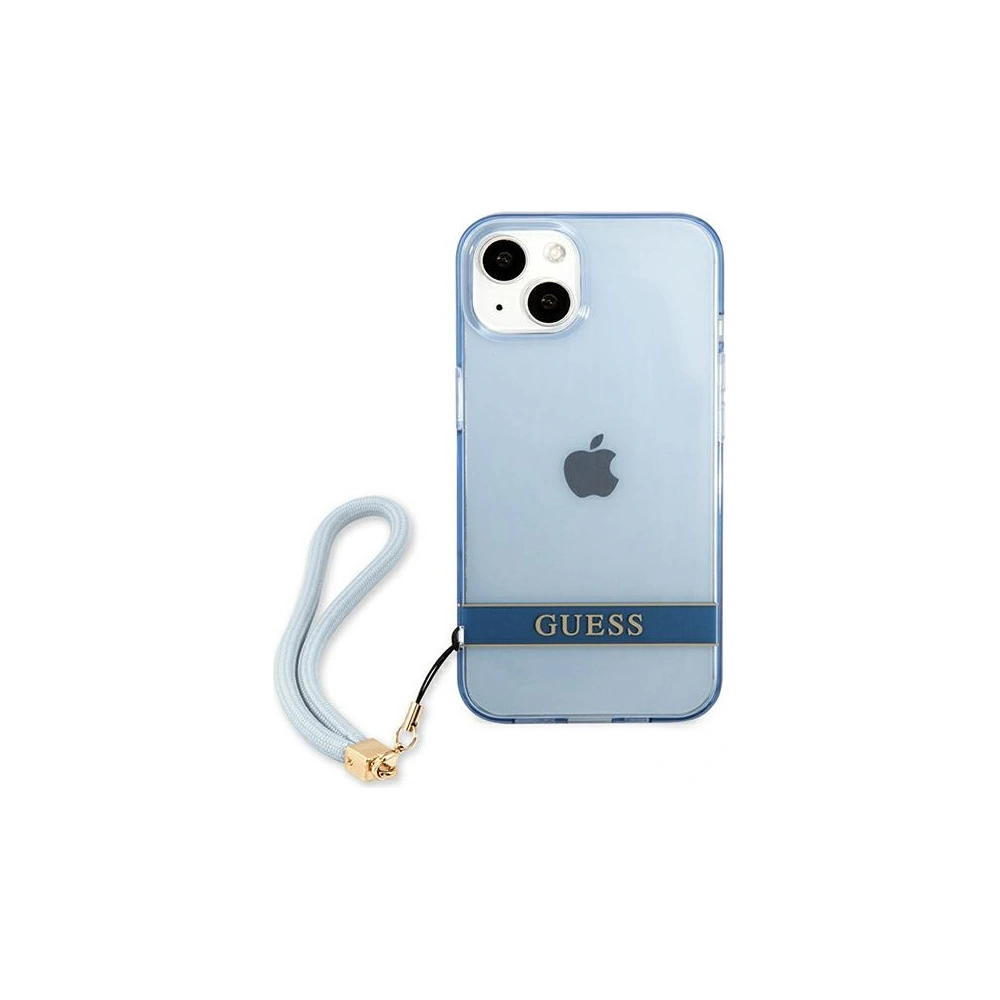 Hurtownia GSM - Etui Guess GUHCP13SHTSGSB Apple iPhone 13 mini modrý/blue hardcase Translucent Stap - GUE1869BLU - {ean13} - Hurt