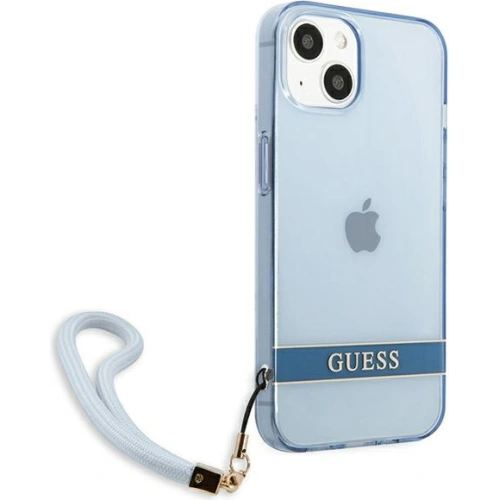 Etui Guess GUHCP13SHTSGSB Apple iPhone 13 mini niebieski/blue hardcase Translucent Stap