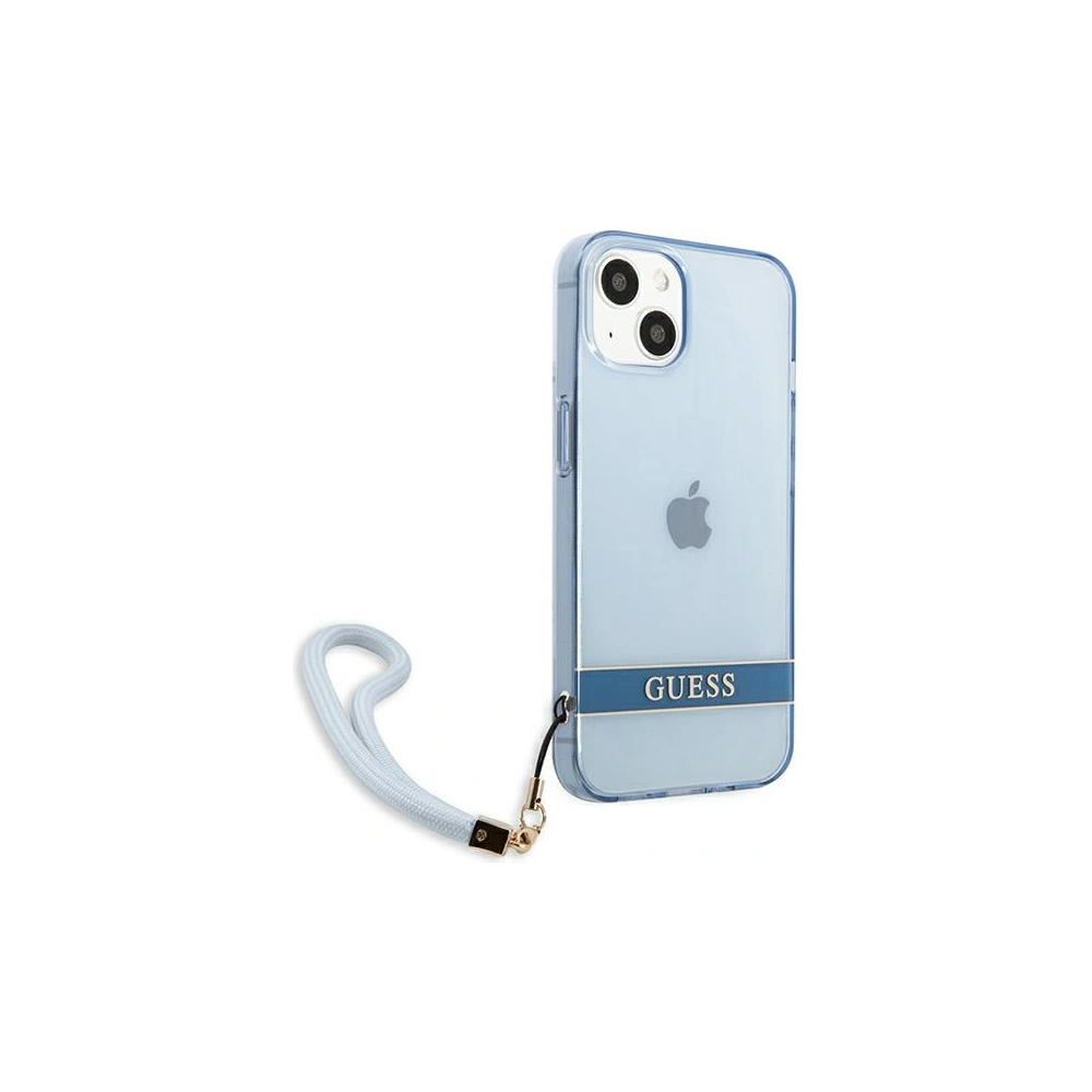 Hurtownia GSM - Etui Guess GUHCP13SHTSGSB Apple iPhone 13 mini modrý/blue hardcase Translucent Stap - GUE1869BLU - {ean13} - Hurt