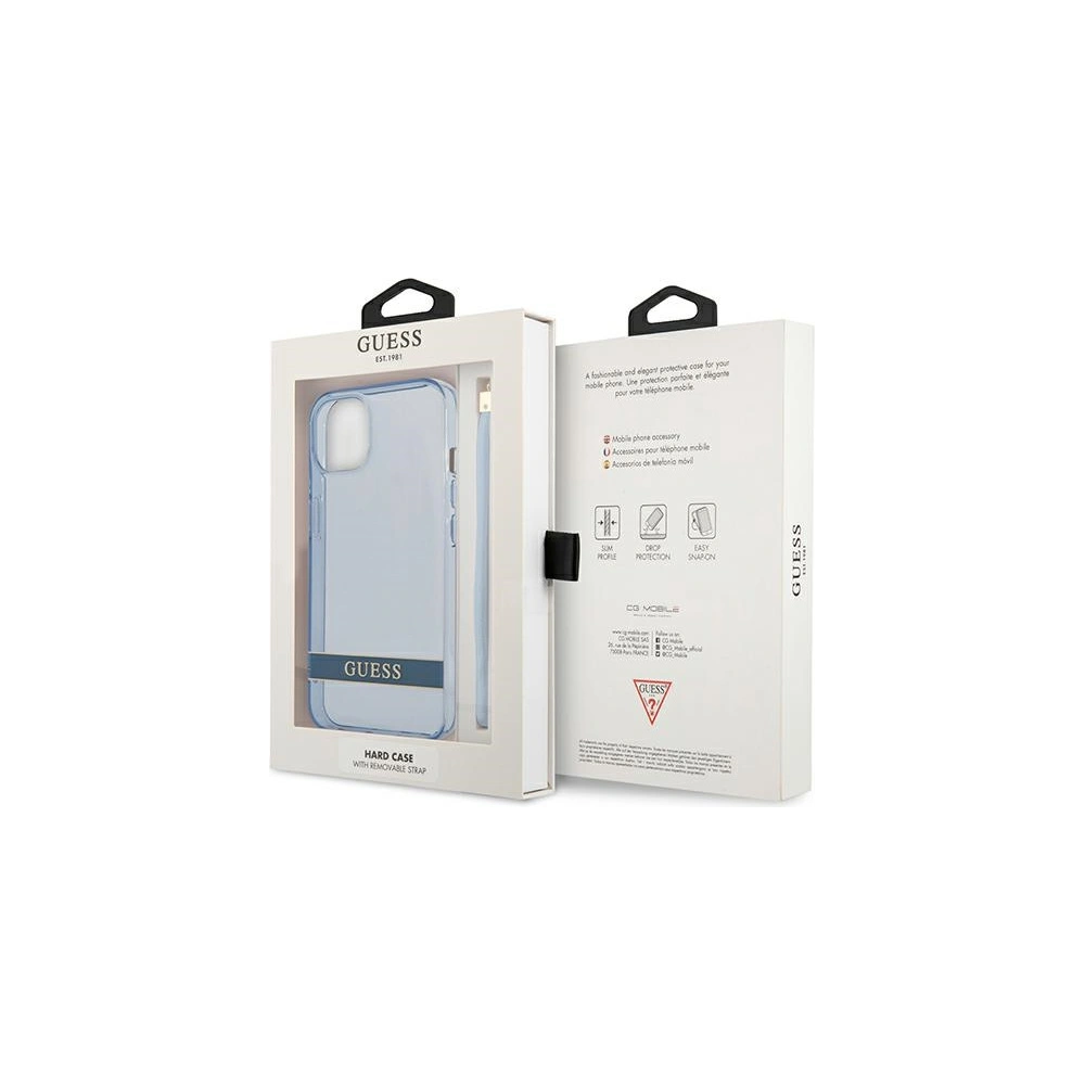 Hurtownia GSM - Etui Guess GUHCP13SHTSGSB Apple iPhone 13 mini modrý/blue hardcase Translucent Stap - GUE1869BLU - {ean13} - Hurt