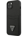 Hurtownia GSM - Etui Guess GUHCP13SPSATPK Apple iPhone 13 mini černý/black hardcase SaffianoTriangle Logo Cardslot - GUE1870BLK - {ean13} - Hurt
