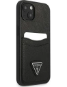 Hurtownia GSM - Etui Guess GUHCP13SPSATPK Apple iPhone 13 mini černý/black hardcase SaffianoTriangle Logo Cardslot - GUE1870BLK - {ean13} - Hurt