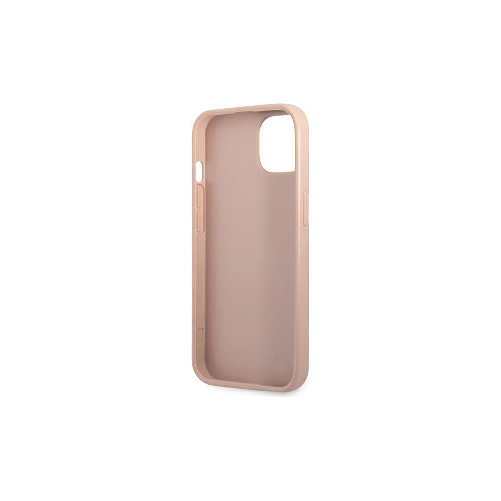 Hurtownia GSM - Hülle Guess GUHCP13SPSATPP Apple iPhone 13 mini rosa/pink Hardcase SaffianoTriangle Logo Kartenfach - GUE1871PNK - {ean13} - Hurt