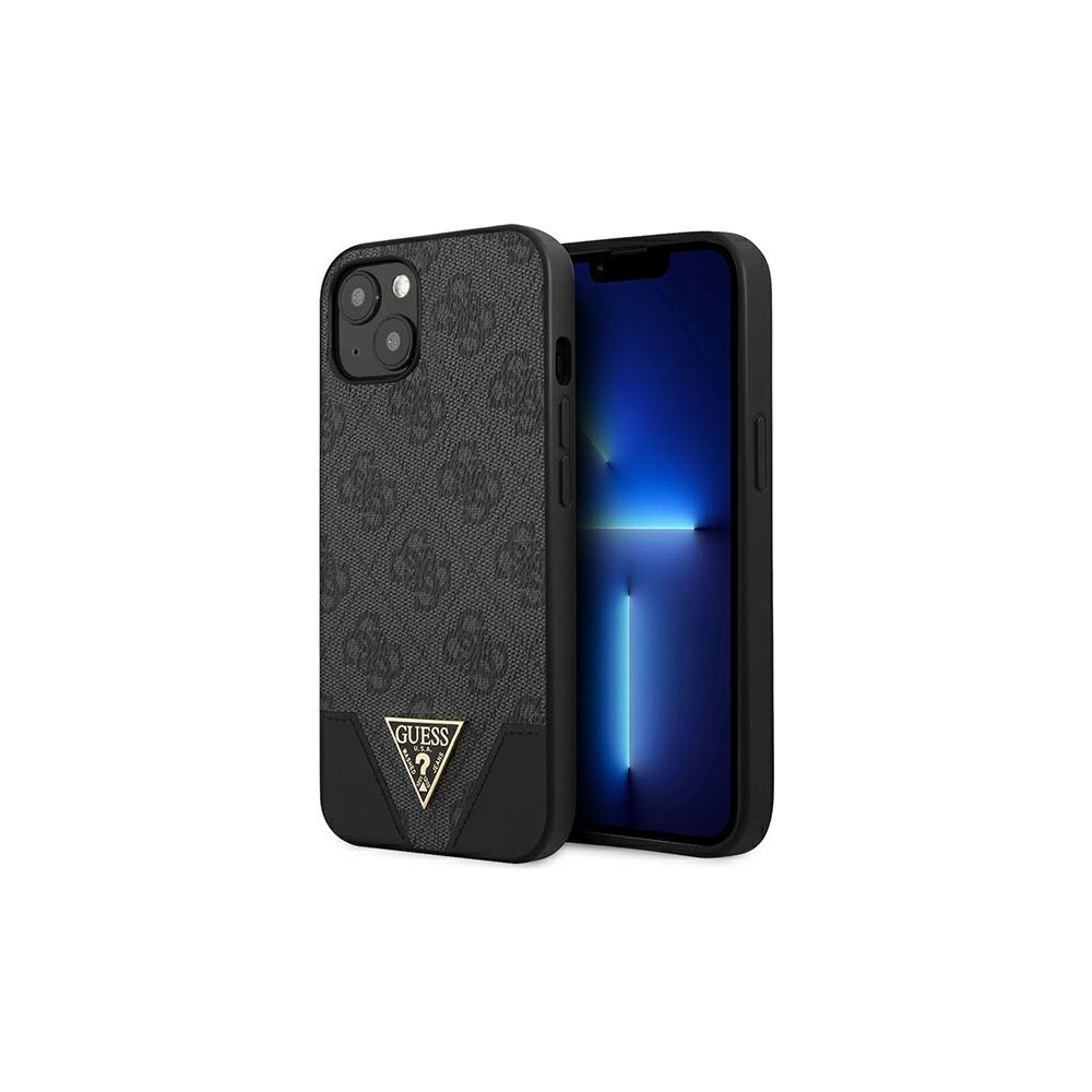 Hurtownia GSM - Etui Guess GUHCP13SPU4GHBK Apple iPhone 13 mini šedý/grey hardcase 4G Triangle Collection - GUE1872GRY - {ean13} - Hurt
