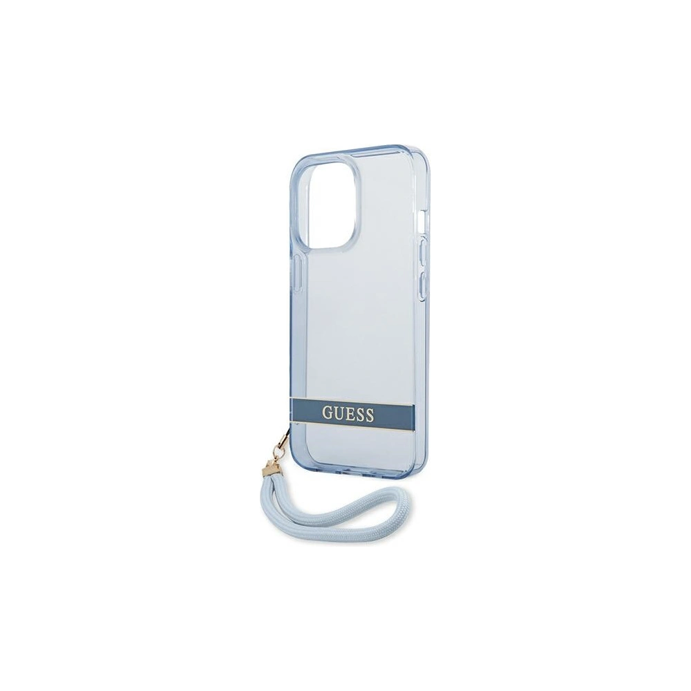 Hurtownia GSM - Etui Guess GUHCP13XHTSGSB Apple iPhone 13 Pro Max niebieski/blue hardcase Translucent Stap - GUE1873BLU - {ean13} - Hurt