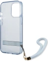 Wholesale Guess GUHCP13XHTSGSB Apple iPhone 13 Pro Max blue hardcase Translucent Stap - GUE1873BLU - {ean13} - Hurt