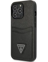 Hurtownia GSM - Etui Guess GUHCP13XPSATPK Apple iPhone 13 Pro Max czarny/black hardcase SaffianoTriangle Logo Cardslot - GUE1874BLK - {ean13} - Hurt