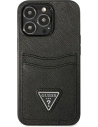Hurtownia GSM - Etui Guess GUHCP13XPSATPK Apple iPhone 13 Pro Max czarny/black hardcase SaffianoTriangle Logo Cardslot - GUE1874BLK - {ean13} - Hurt