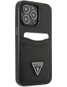 Hurtownia GSM - Etui Guess GUHCP13XPSATPK Apple iPhone 13 Pro Max czarny/black hardcase SaffianoTriangle Logo Cardslot - GUE1874BLK - {ean13} - Hurt