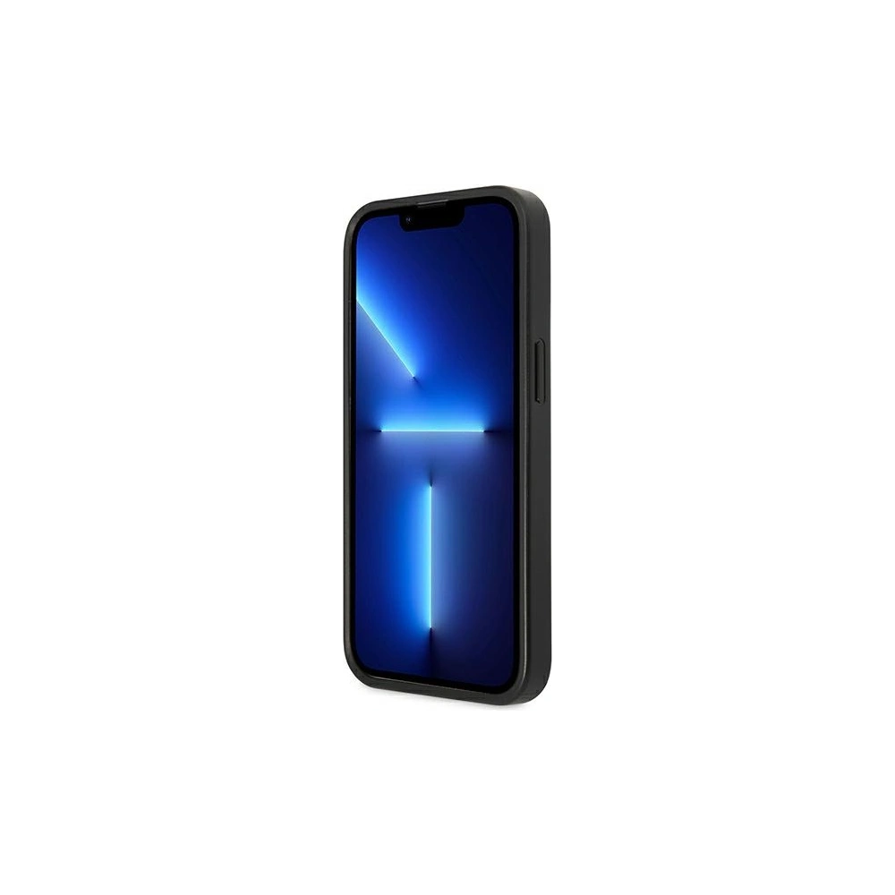 Hurtownia GSM - Etui Guess GUHCP13XPSATPK Apple iPhone 13 Pro Max czarny/black hardcase SaffianoTriangle Logo Cardslot - GUE1874BLK - {ean13} - Hurt