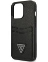 Hurtownia GSM - Etui Guess GUHCP13XPSATPK Apple iPhone 13 Pro Max czarny/black hardcase SaffianoTriangle Logo Cardslot - GUE1874BLK - {ean13} - Hurt