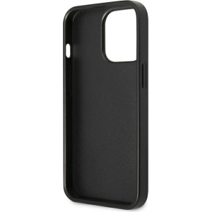 Hurtownia GSM - Etui Guess GUHCP13XPSATPK Apple iPhone 13 Pro Max czarny/black hardcase SaffianoTriangle Logo Cardslot - GUE1874BLK - {ean13} - Hurt