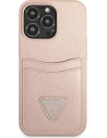 Hurtownia GSM - Etui Guess GUHCP13XPSATPP Apple iPhone 13 Pro Max różowy/pink hardcase SaffianoTriangle Logo Cardslot - GUE1875PNK - {ean13} - Hurt