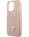 Hurtownia GSM - Etui Guess GUHCP13XPSATPP Apple iPhone 13 Pro Max różowy/pink hardcase SaffianoTriangle Logo Cardslot - GUE1875PNK - {ean13} - Hurt