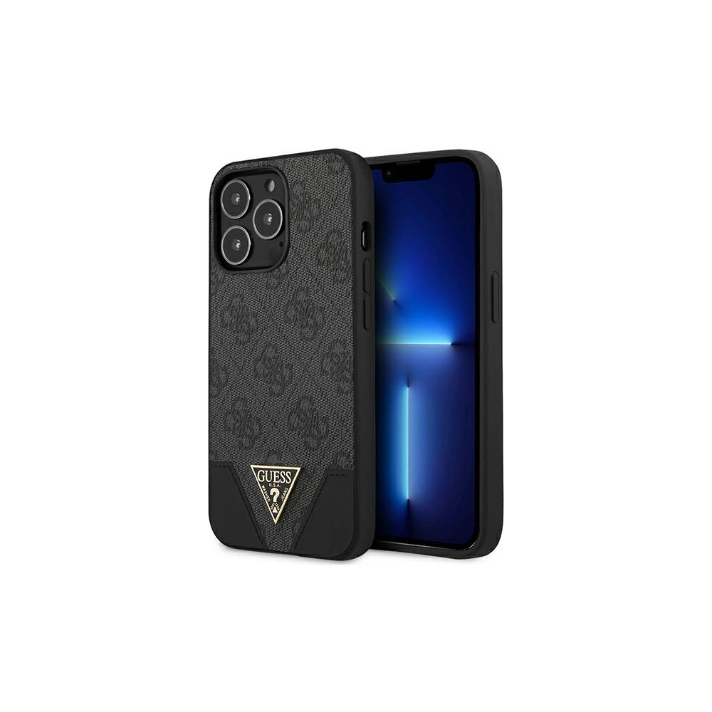 Hurtownia GSM - Etui Guess GUHCP13XPU4GHBK Apple iPhone 13 Pro Max szary/grey hardcase 4G Triangle Collection - GUE1876GRY - {ean13} - Hurt