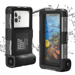 Wholesale Tech-Protect IPX8 Universal Diving Waterproof Case Black - THP1223BLK - {ean13} - Hurt