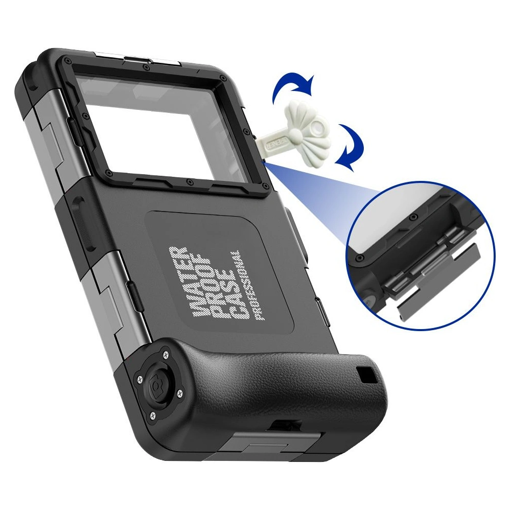 Hurtownia GSM - Univerzální vodotěsné pouzdro Tech-Protect IPX8 Univerzální potápěčské vodotěsné pouzdro černé - THP1223BLK - {ean13} - Hurt