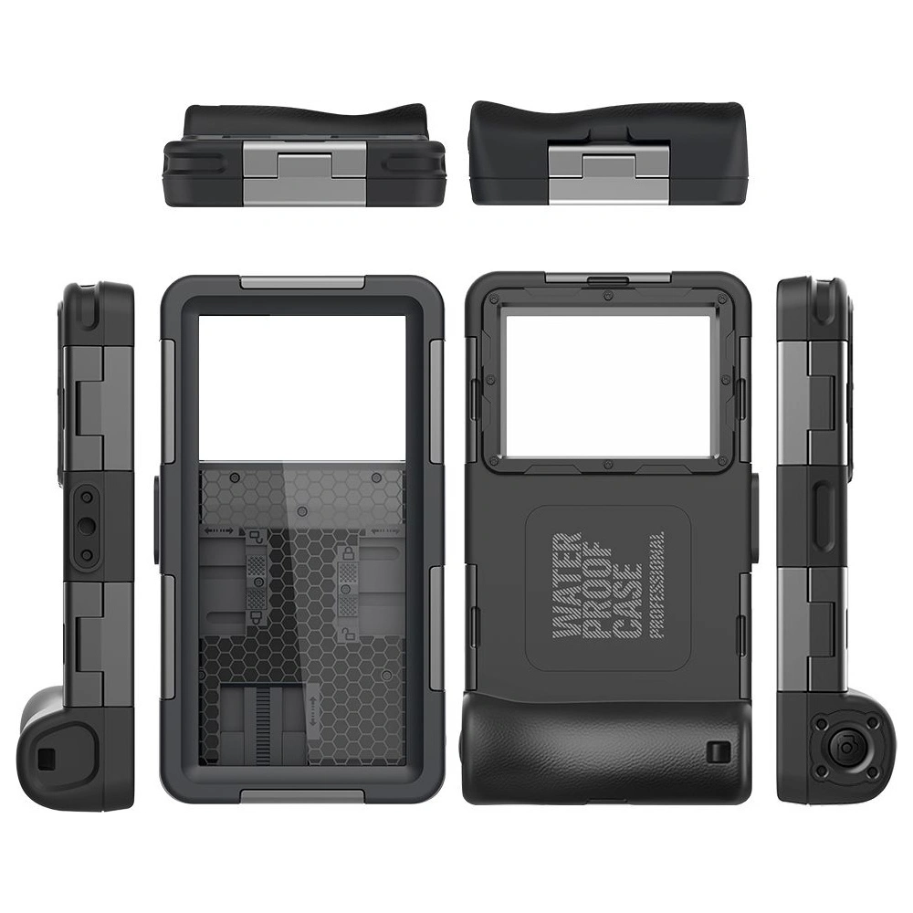 Hurtownia GSM - Univerzální vodotěsné pouzdro Tech-Protect IPX8 Univerzální potápěčské vodotěsné pouzdro černé - THP1223BLK - {ean13} - Hurt