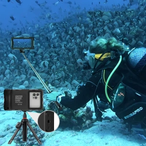 Wholesale Tech-Protect IPX8 Universal Diving Waterproof Case Black - THP1223BLK - {ean13} - Hurt