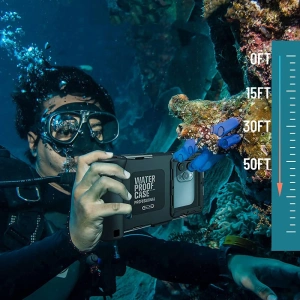 Wholesale Tech-Protect IPX8 Universal Diving Waterproof Case Black - THP1223BLK - {ean13} - Hurt