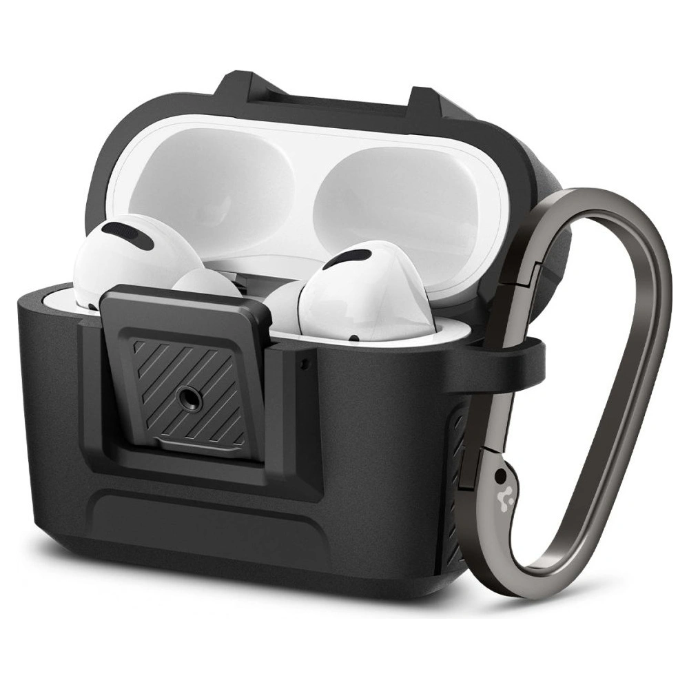 Hurtownia GSM - Etui Spigen Lock Fit Apple AirPods Pro 1 Matte Black - SPN2288BLK - {ean13} - Hurt