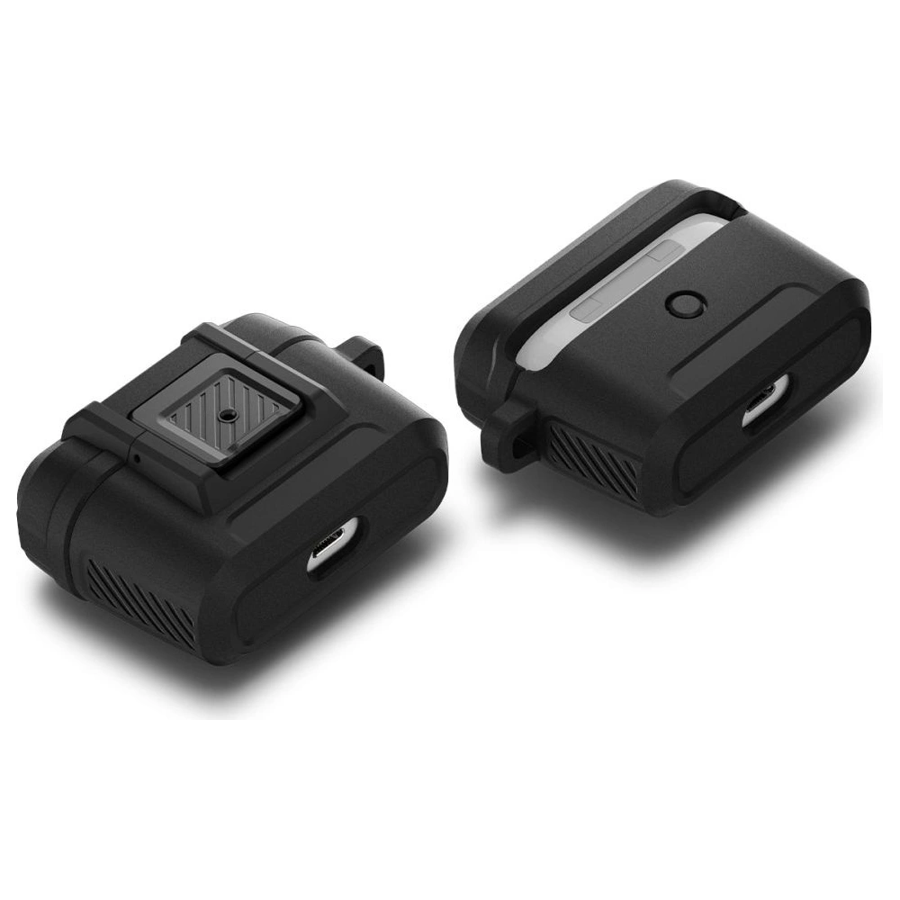Hurtownia GSM - Etui Spigen Lock Fit Apple AirPods Pro 1 matně černé - SPN2288BLK - {ean13} - Hurt