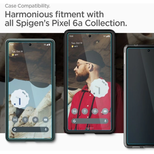 Szkło hartowane Spigen GLAS.tR Slim AlignMaster Google Pixel 6a [2 PACK]