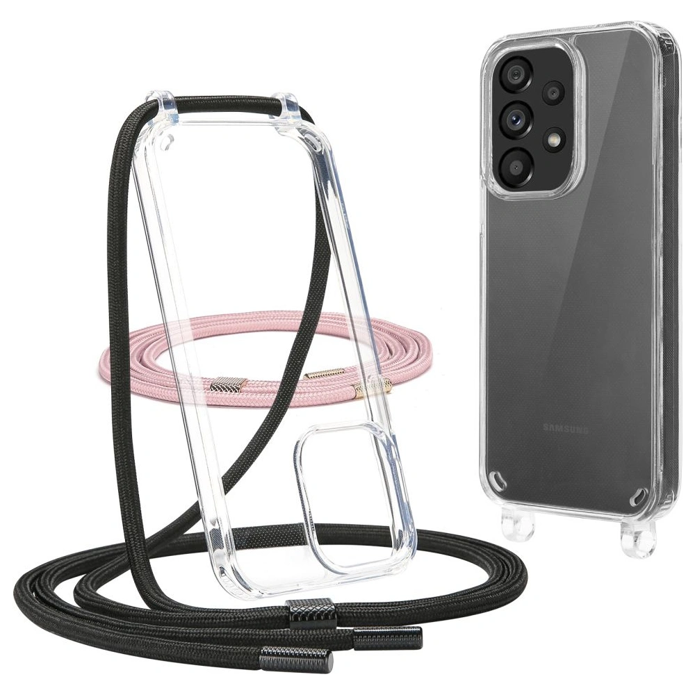 Hurtownia GSM - Etui Tech-Protect Flexair Chain Samsung Galaxy A53 5G Černá & Růžová - THP1224BLKPNK - {ean13} - Hurt