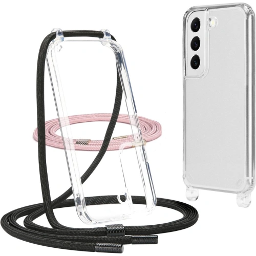 Etui Tech-Protect Flexair Chain Samsung Galaxy S22 Black & Pink