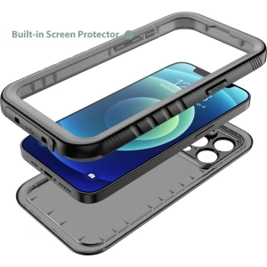 Hurtownia GSM - Wasserdichtes Case Tech-Protect Shellbox IP68 Apple iPhone SE 2022/SE 2020/8/7 Schwarz - THP1226BLK - {ean13} - Hurt