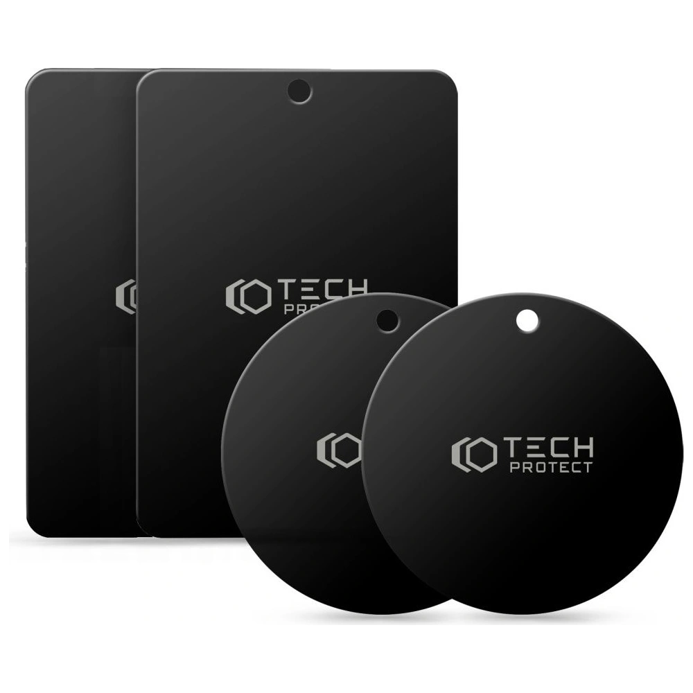Hurtownia GSM - Blaszki do uchwytu magnetycznego Tech-Protect Metalplate Magnetic Car Mount Black [4 PACK] - THP1233BLK - {ean13} - Hurt