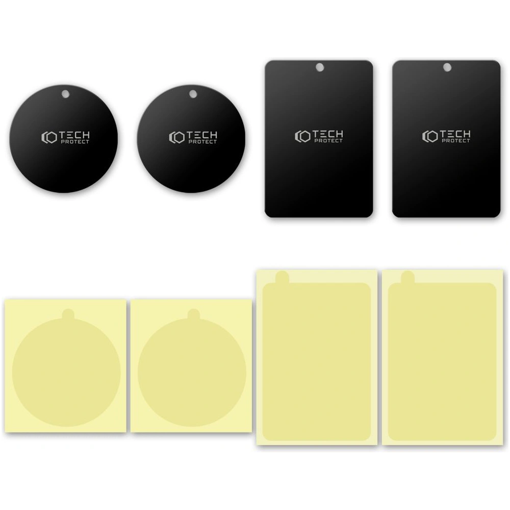 Hurtownia GSM - Blaszki do uchwytu magnetycznego Tech-Protect Metalplate Magnetic Car Mount Black [4 PACK] - THP1233BLK - {ean13} - Hurt