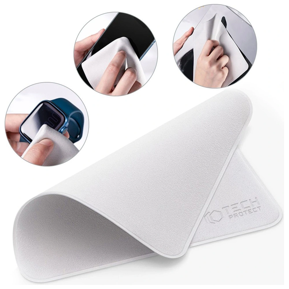 Hurtownia GSM - Údržbová utěrka na obrazovky Tech-Protect Polishing Cloth Grey [2 PACK] - THP1235 - {ean13} - Hurt