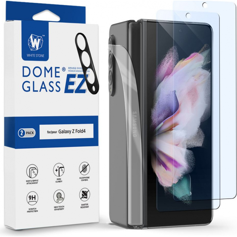 Whitestone Dome Distributor - 8809365407064 - WSD063 - Whitestone EZ Glass Samsung Galaxy Z Fold 4 [2 PACK] - B2B homescreen
