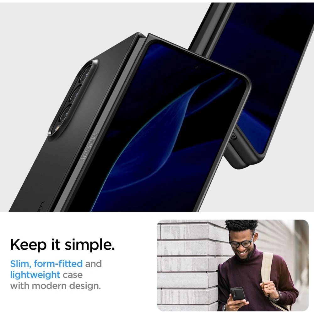 Wholesale Spigen Airskin Samsung Galaxy Z Fold 4 Black - SPN2293BLK - {ean13} - Hurt