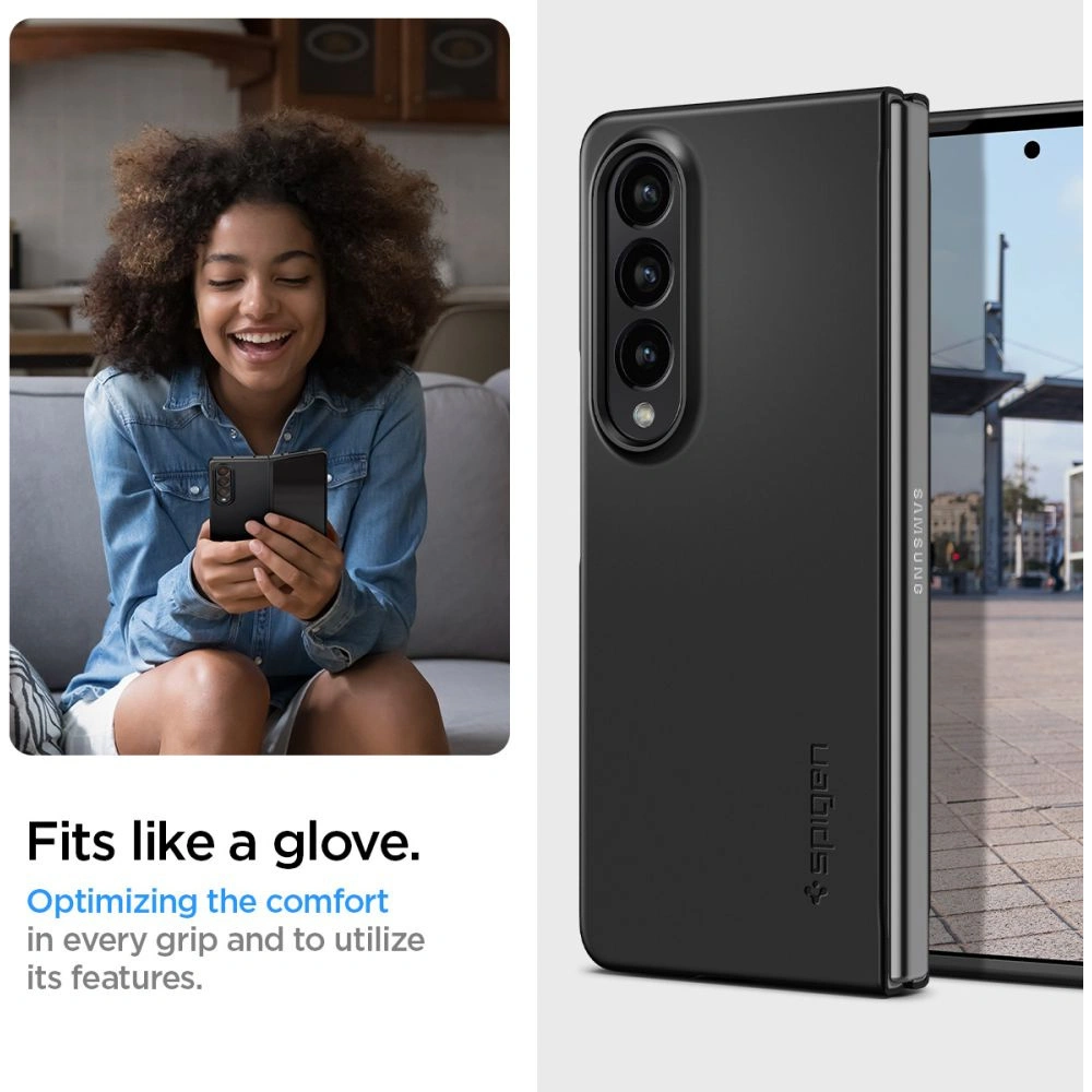 Hurtownia GSM - Etui Spigen Airskin Samsung Galaxy Z Fold 4 černé - SPN2293BLK - {ean13} - Hurt