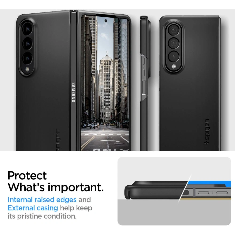 Hurtownia GSM - Etui Spigen Airskin Samsung Galaxy Z Fold 4 černé - SPN2293BLK - {ean13} - Hurt