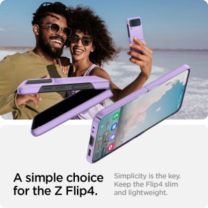 Wholesale Spigen Airskin Samsung Galaxy Z Flip 4 Rose Purple - SPN2296PRP - {ean13} - Hurt