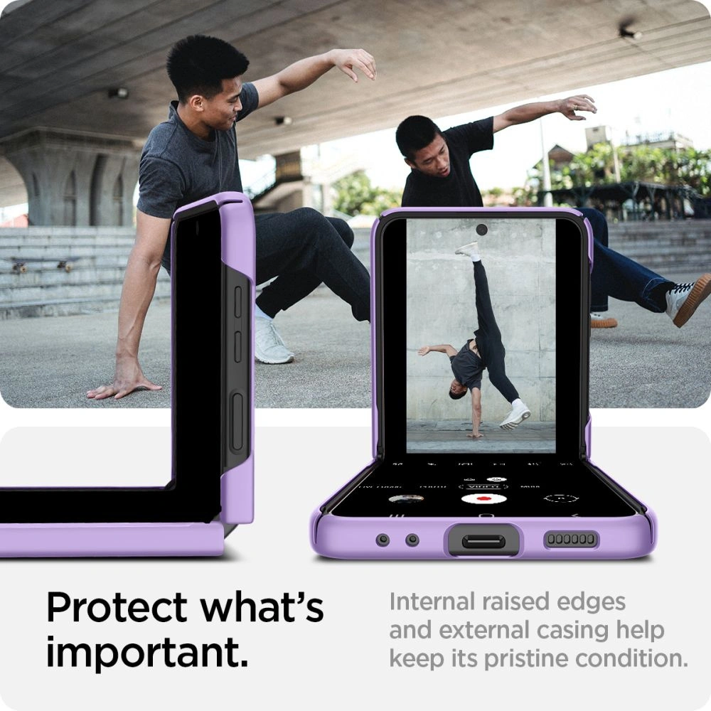 Hurtownia GSM - Etui Spigen Airskin Samsung Galaxy Z Flip 4 Rose Purple - SPN2296PRP - {ean13} - Hurt
