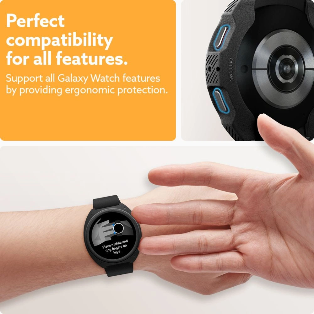 Hurtownia GSM - Etui Caseology Vault Samsung Galaxy Watch 5/4 44mm matně černé - CSL061BLK - {ean13} - Hurt
